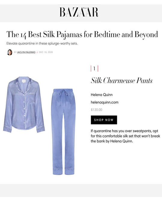 Harpers Bazaars 14 Best Silk Pajama's