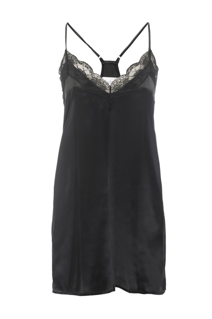 Silk 'Teddie' Slip: Black