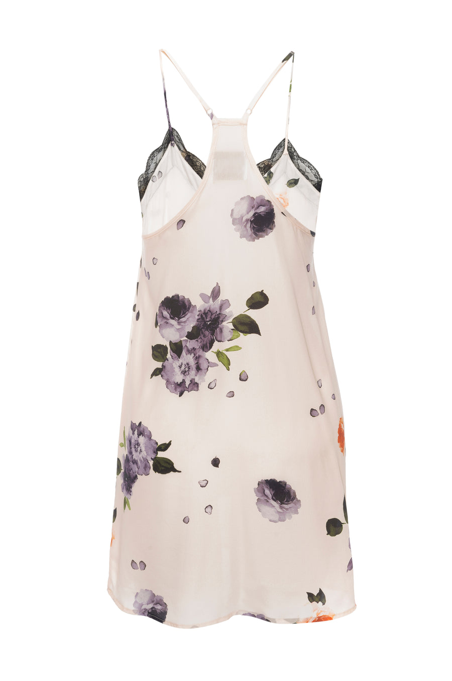 Silk 'Teddie' Slip: Garden Floral Print