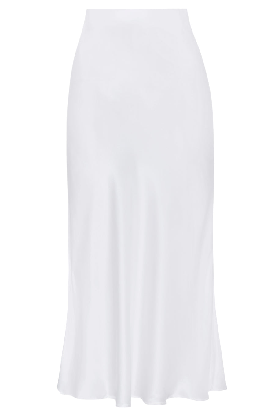 Silk Charmeuse Bias 'Katie' Skirt: Ivory