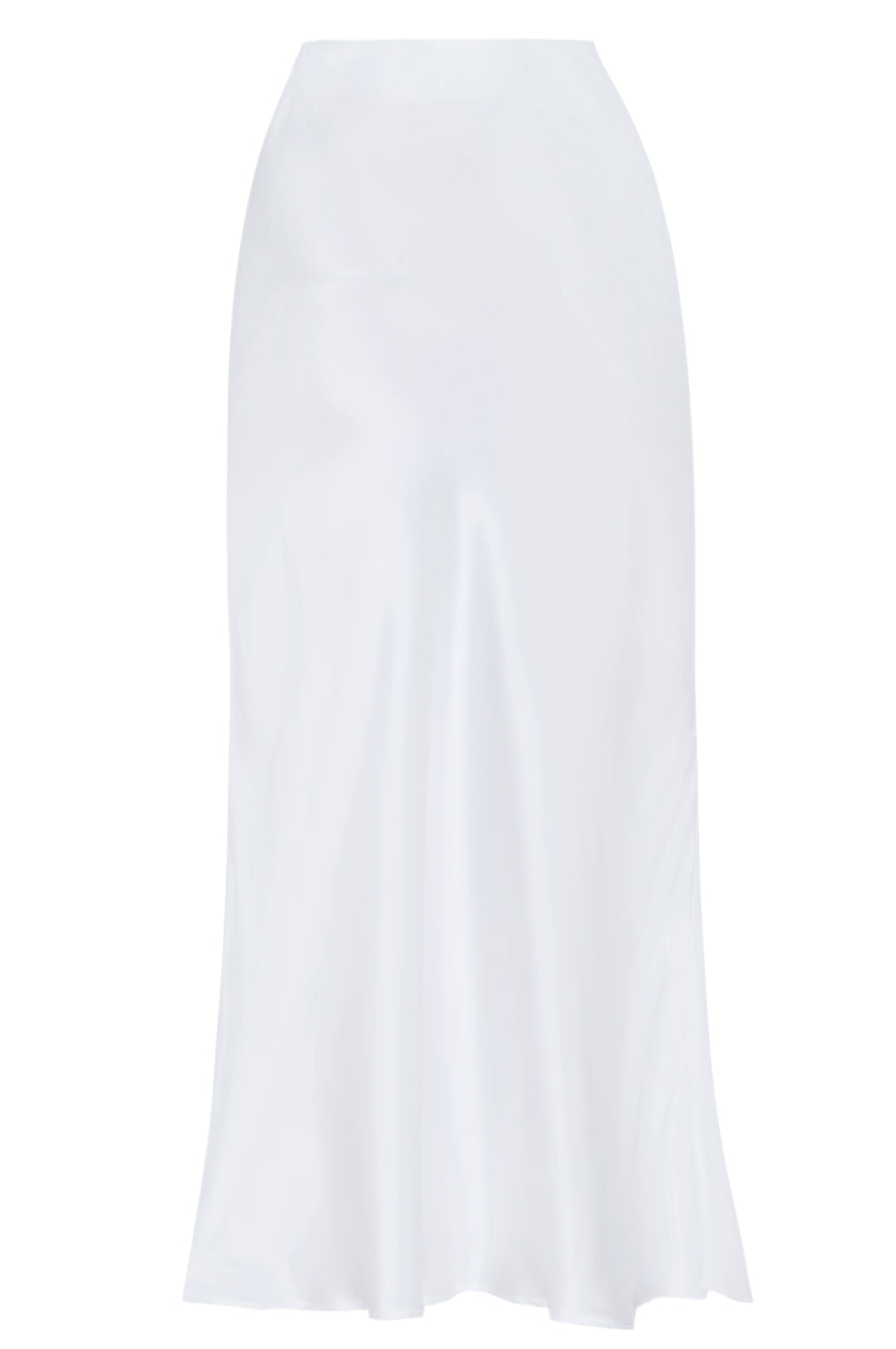 Silk Charmeuse Bias 'Katie' Skirt: Ivory