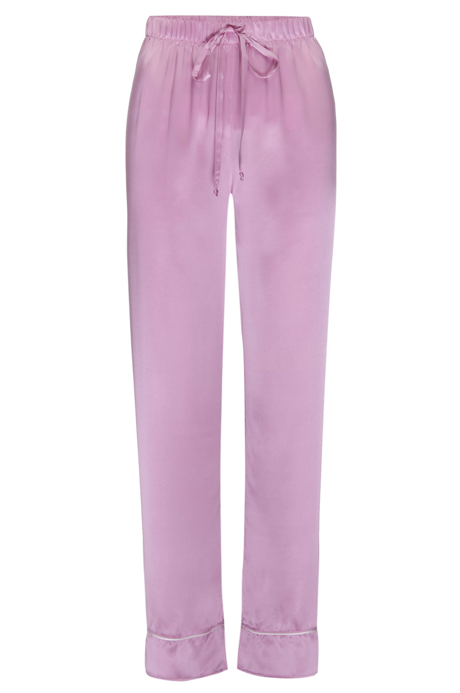 Silk Charmeuse PJ Pants: Orchid Pink