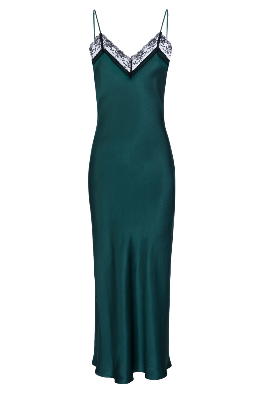 Helena Quinn Katie Slip Dress Emerald