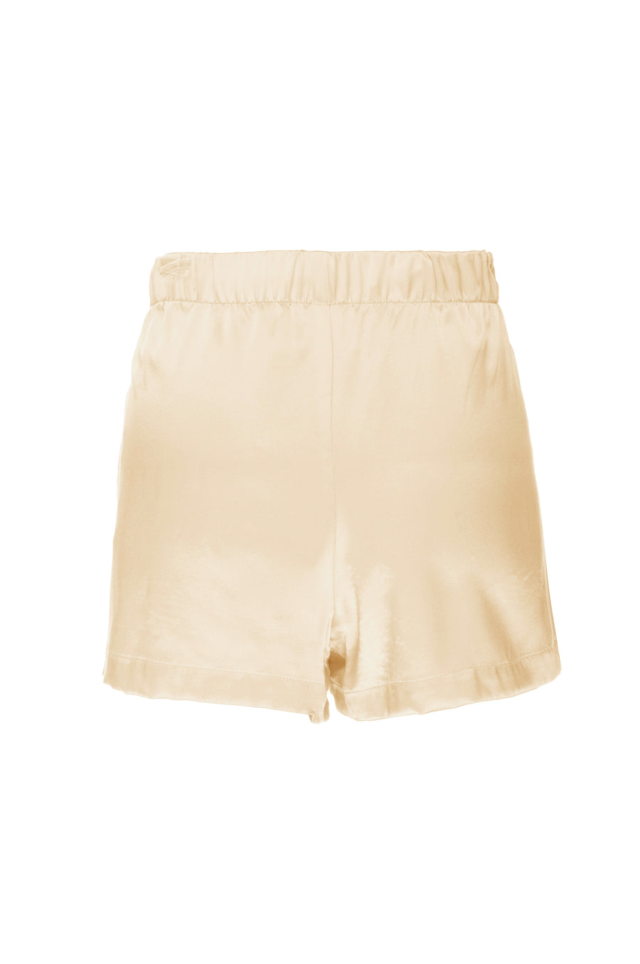 Silk Charmeuse Shorts: Butter Yellow