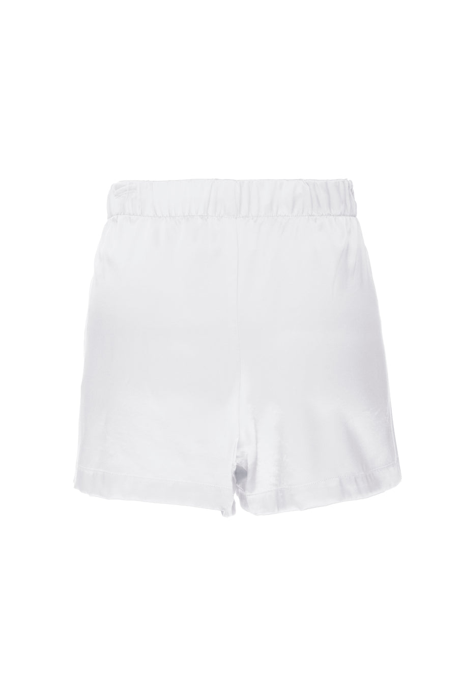 Silk Charmeuse Shorts:  Ivory