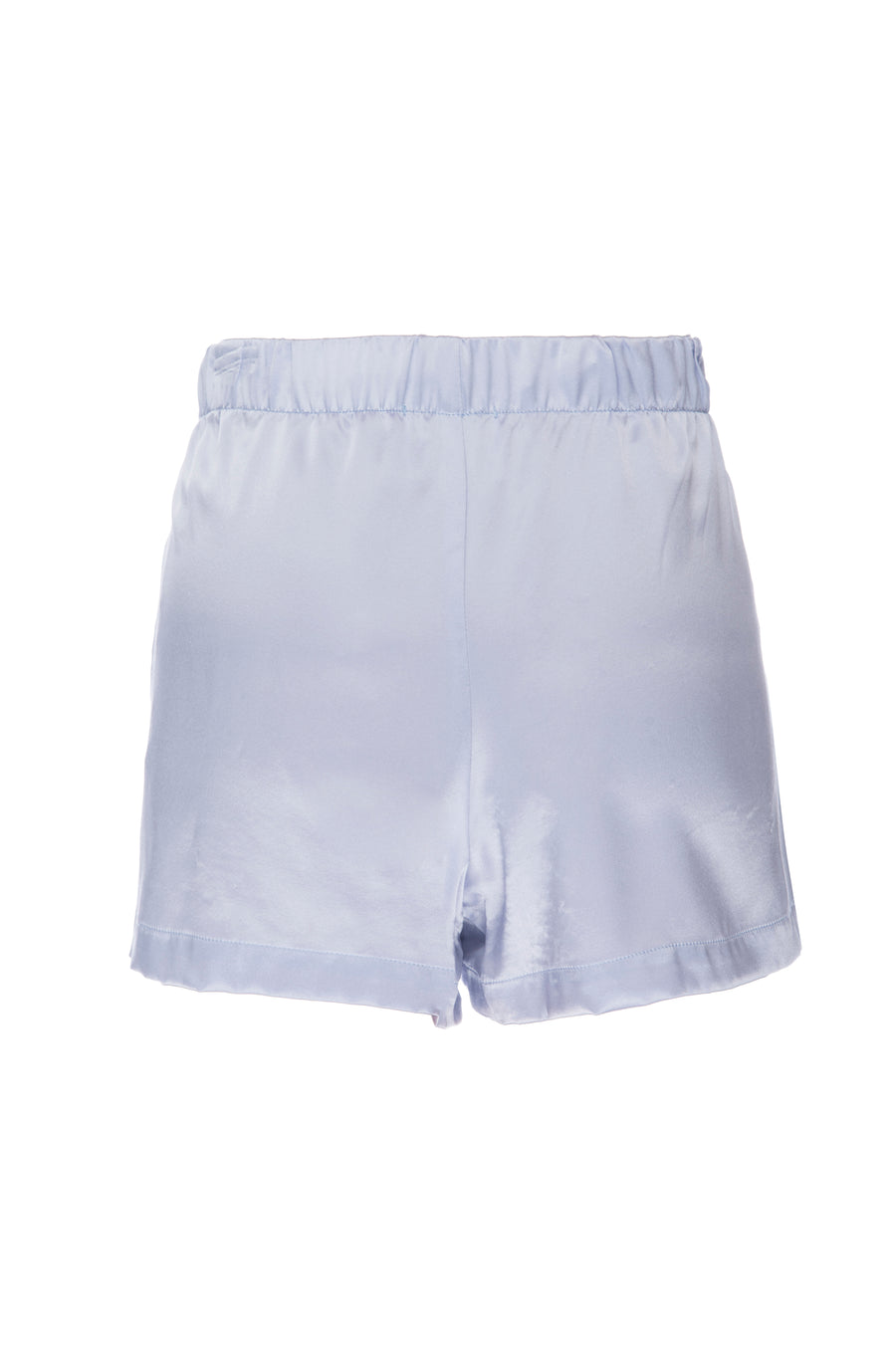 Silk Charmeuse Shorts: Ice Blue