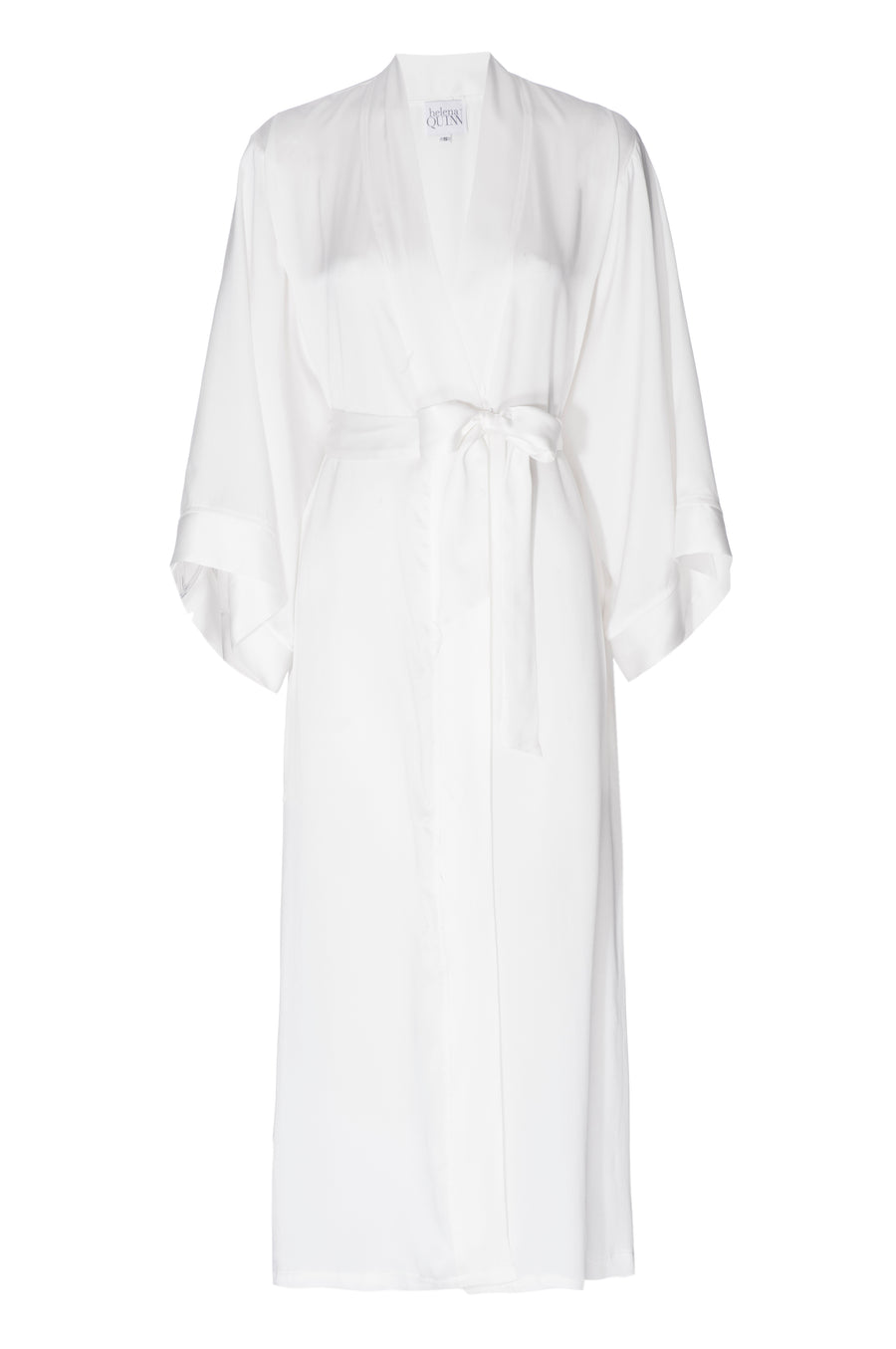 white silk dressing gown Lunya